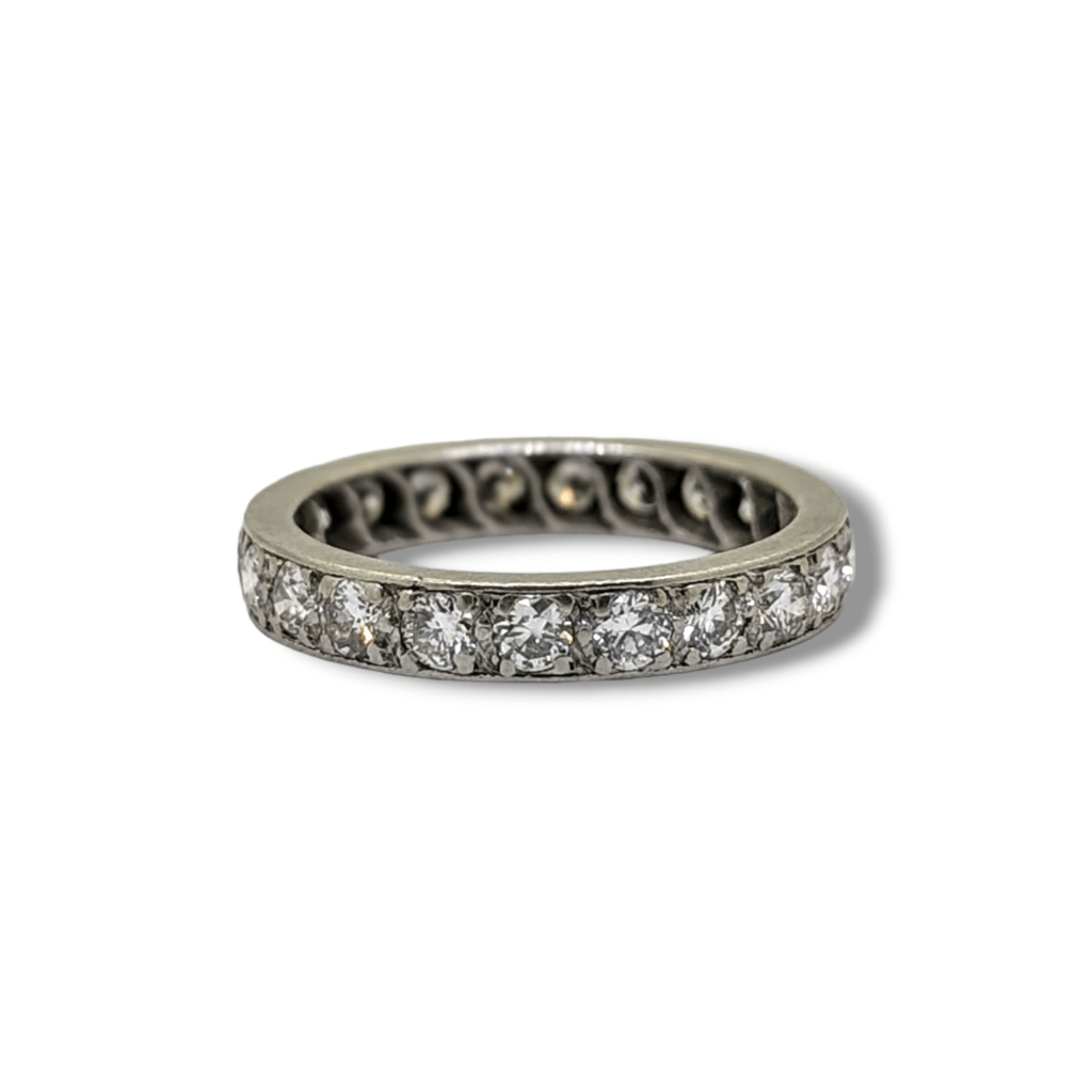 Full Ring Platinum & Diamond Full Eternity Ring | J Mccarthy’s