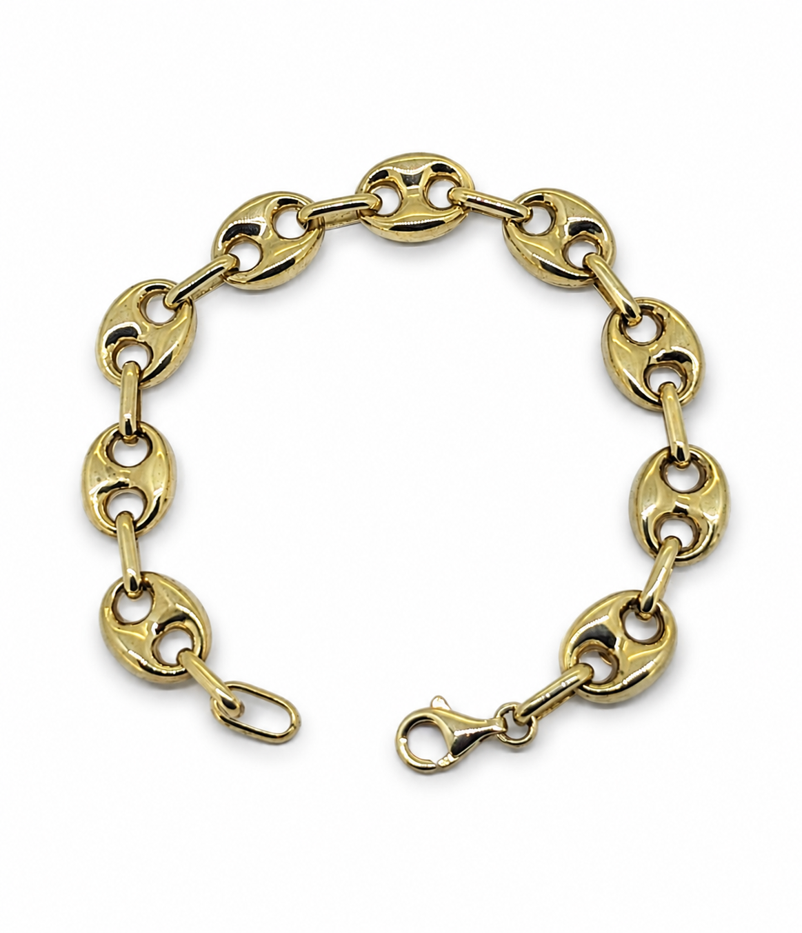 9ct gold mariner link bracelet