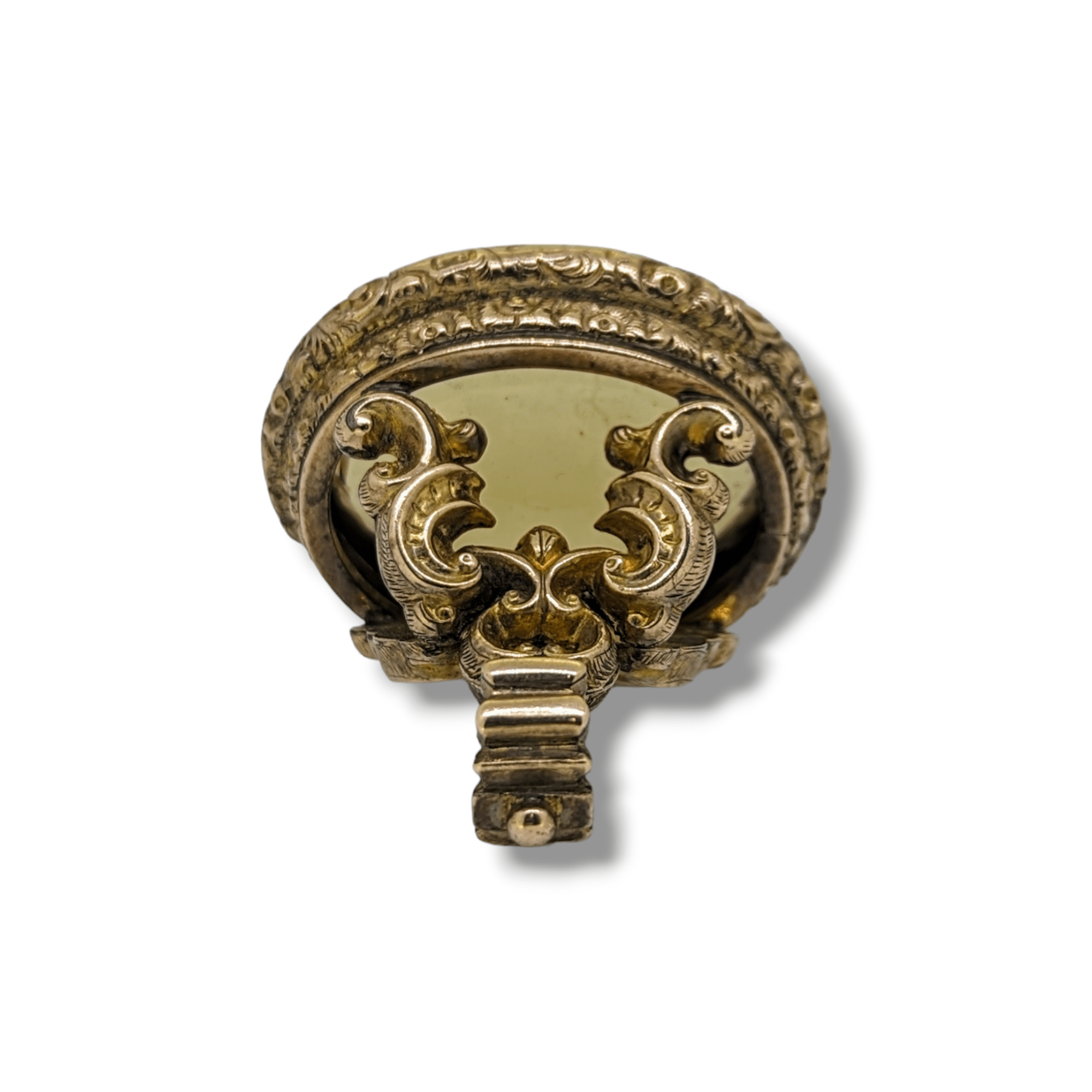 Antique 9 Carat Gold Citrine Fob Seal - Image 3